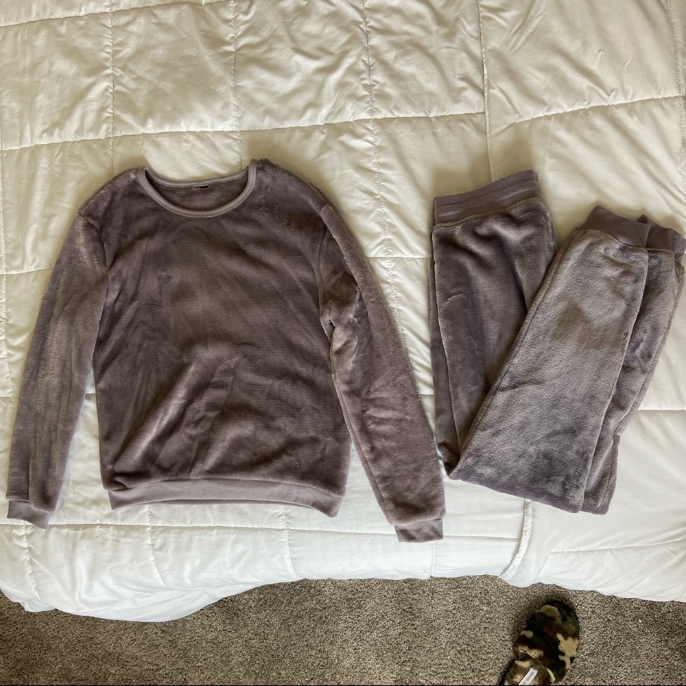 Purple sweat set